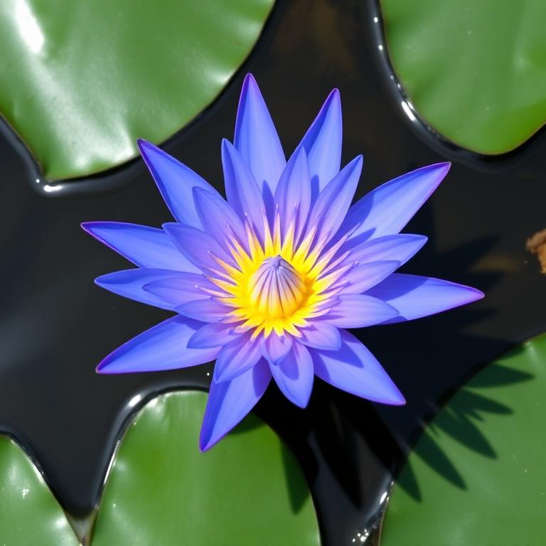 Ninfea Azul Estrella (Nymphaea caerulea)