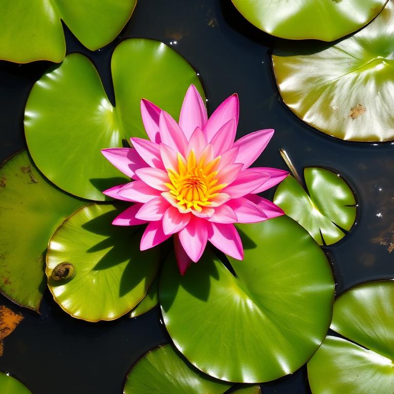 Ninfea Tropical Rosa (Nymphaea sp.)