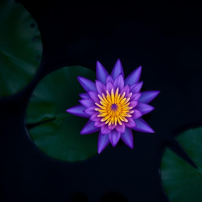 Ninfea Violeta (Nymphaea sp.)