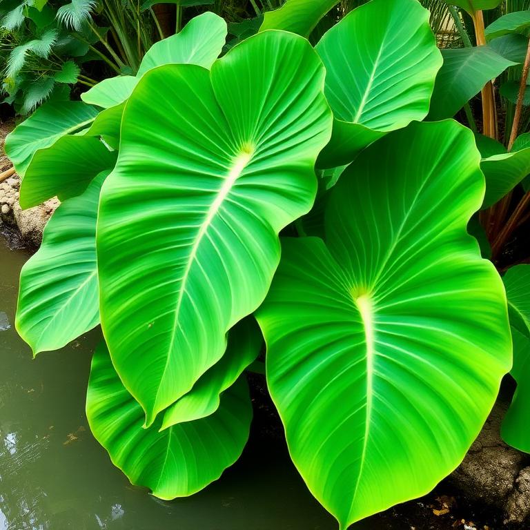 Oreja de Elefante Esmeralda (Colocasia esculenta)